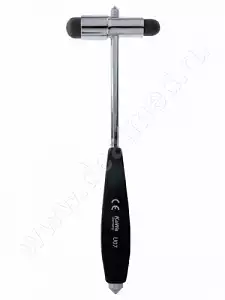 Молоток неврологический Kawe Бук, для исследования сухожильных рефлексов,  с иглой и кисточкой, пластиковая рукоять