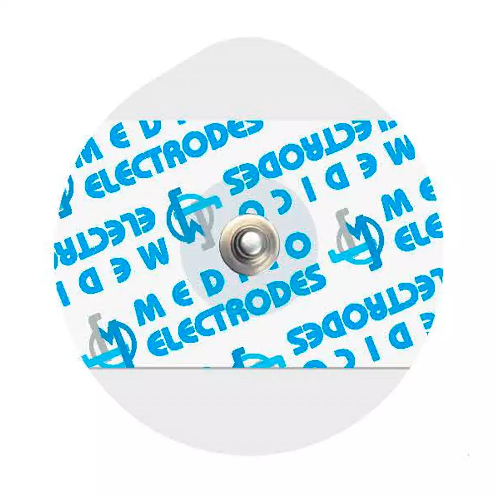 Электроды MSGLT-03G одноразовые для ЭКГ, размер 50х48мм, с кнопочным коннектором, твердогелевые