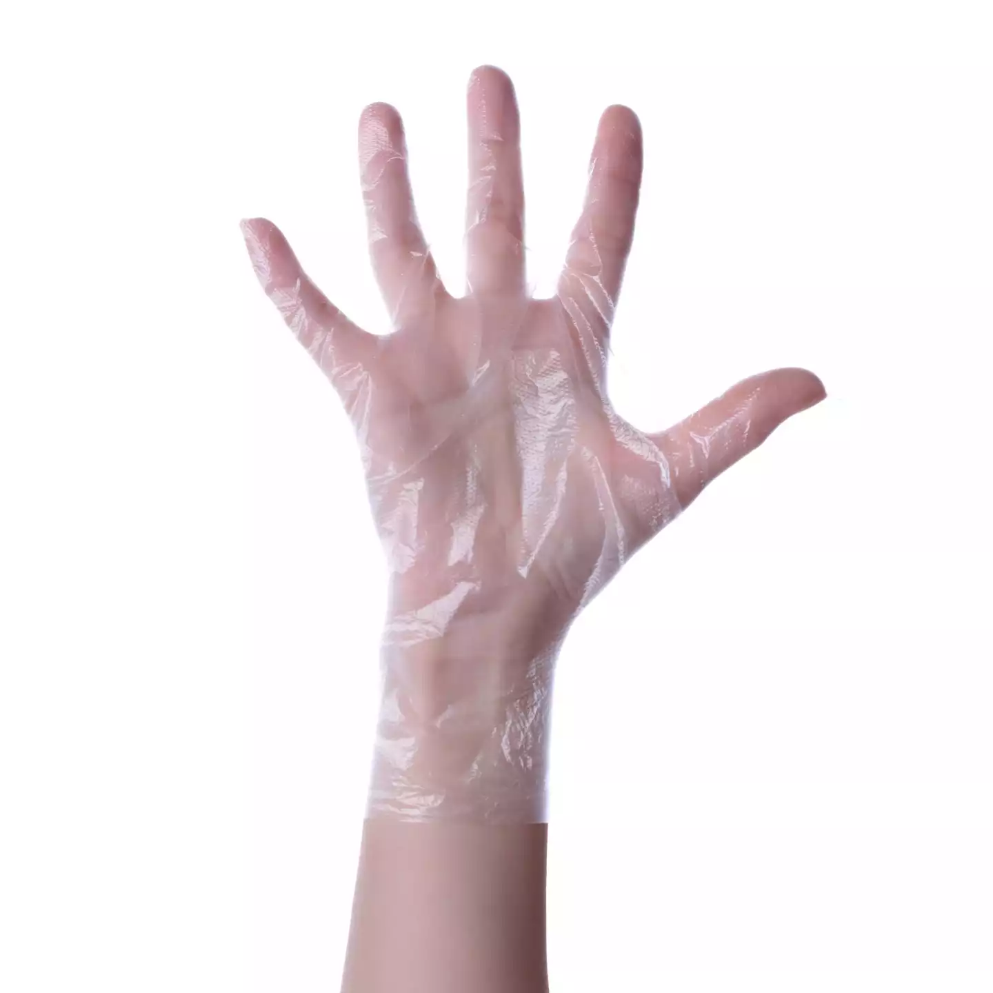 Перчатки полиэтиленовые прозрачные одноразовые Стандарт, 12 мкр, р.L, 1 пара