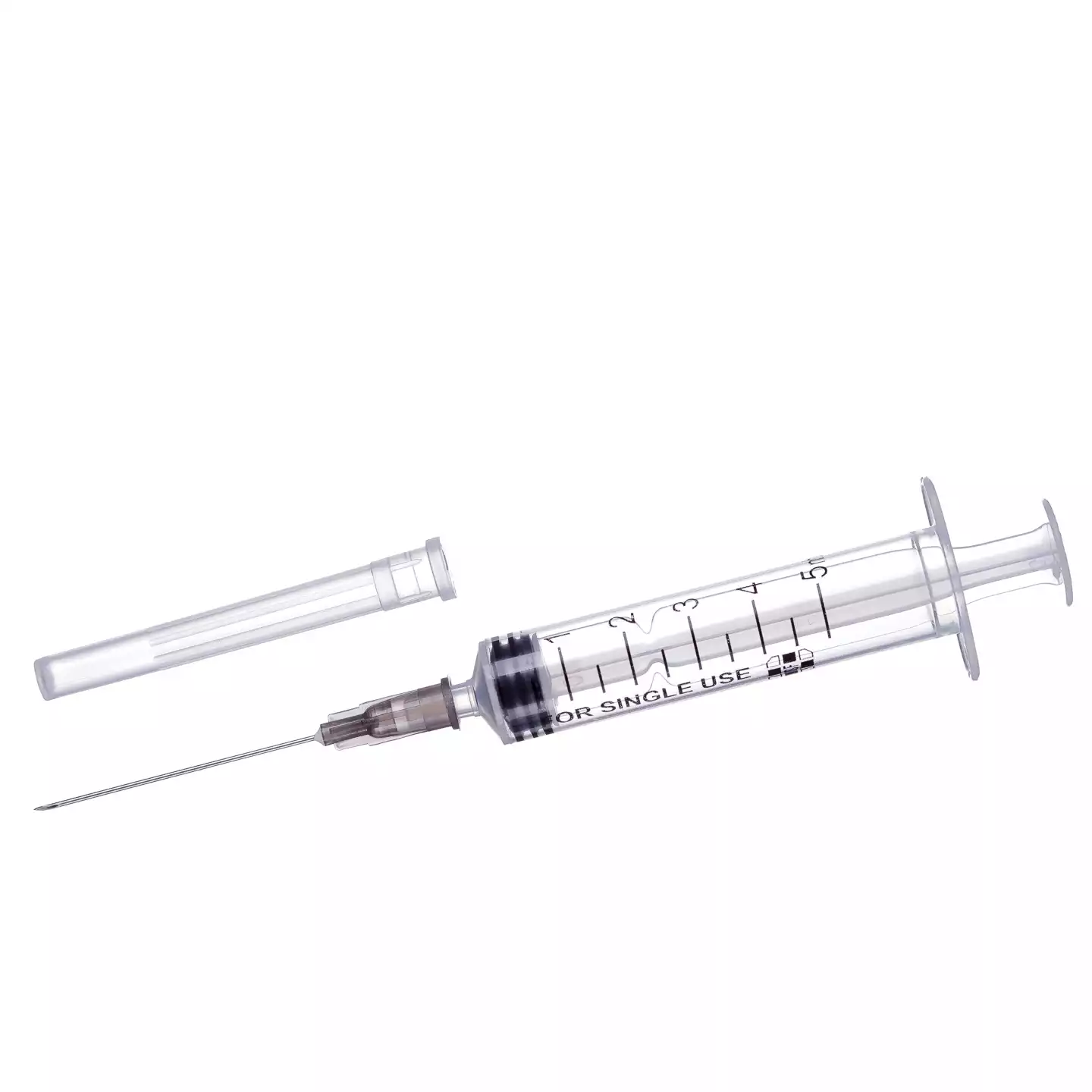 Шприц 5,0 мл, 3-х компонентный, игла 22G*1 1/2" (0,70*40 мм), стерильный, соединение Луер Слип