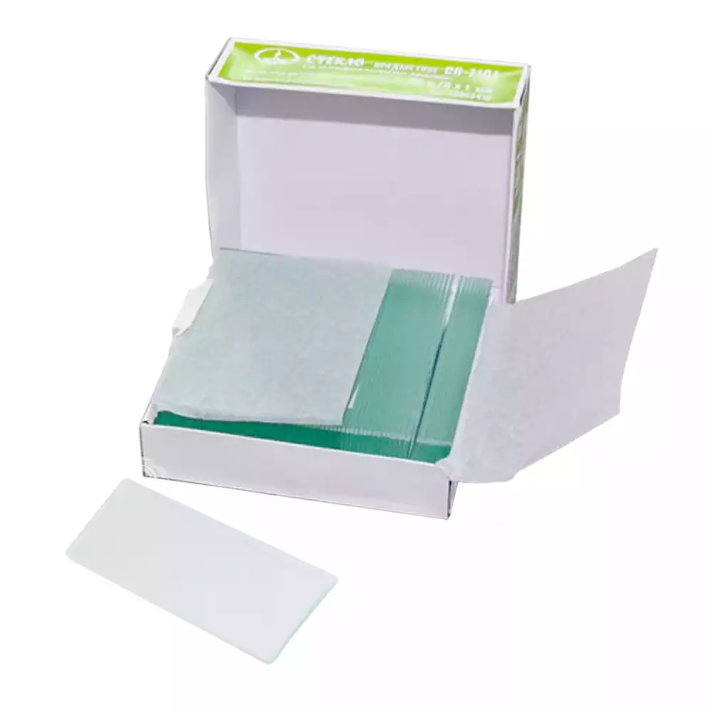 Стекло для микропрепаратов, размер 26*76*1,0мм, предметное СП со шлифованными краями