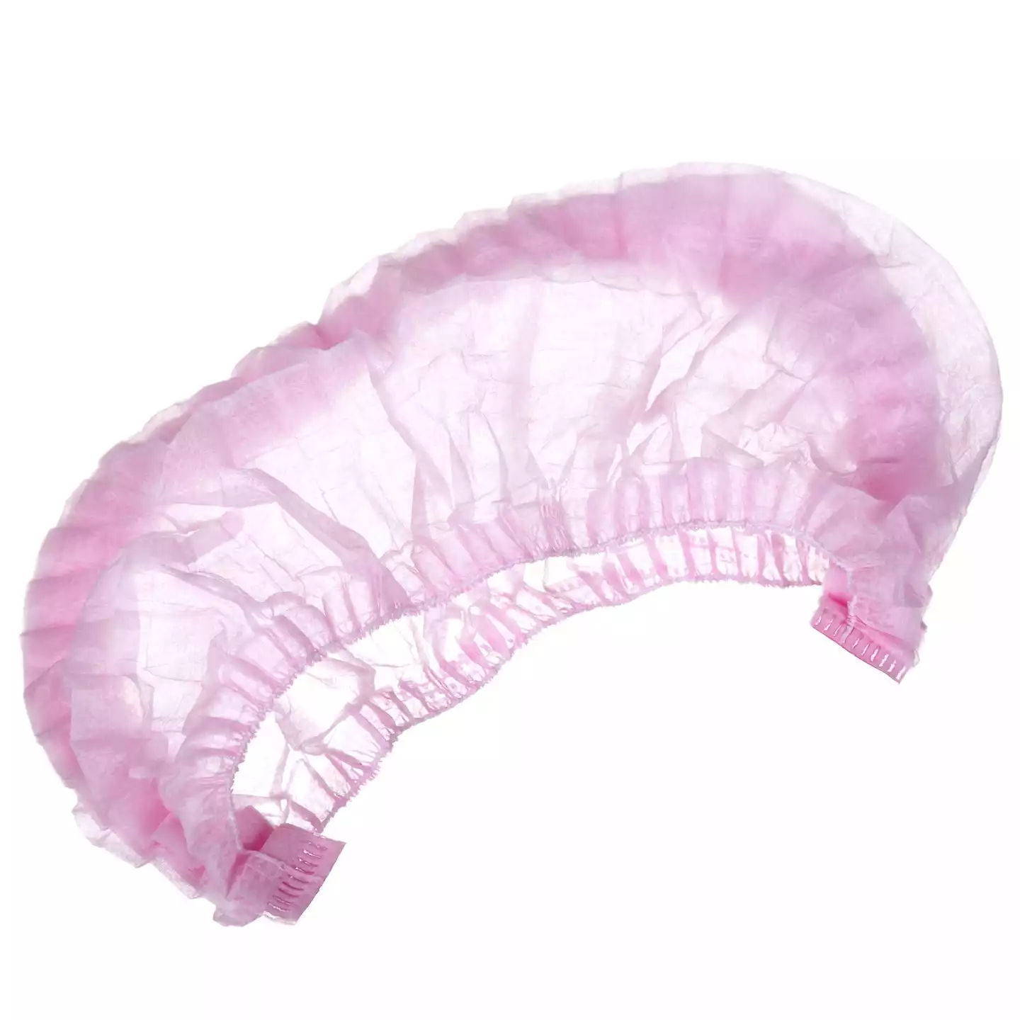 Шапочка Шарлотта (клип), материал СМС 10г/м2, нестерильная, цвет розовый