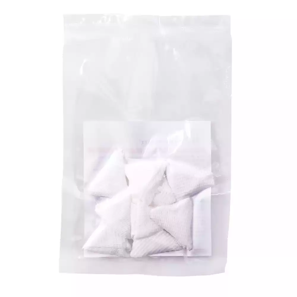 Тампон впитывающий круглые, размер в свернутом виде 3*3*3мм, материал нетканная марля пл.40г/м2 (сетка), стерильный