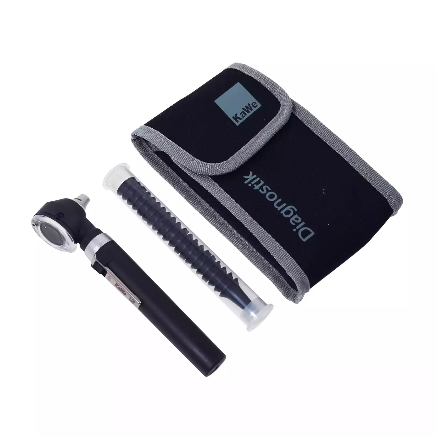 Отоскоп KAWE диагностический со стандартной оптикой, с принадлежностями (01.13100.021) корпус черный