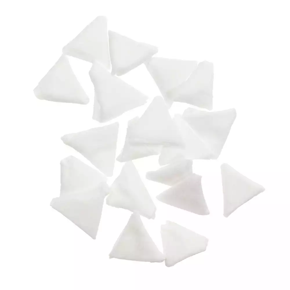 Тампон впитывающий треугольный, размер в свернутом виде 3*3*3мм, материал Спанлейс пл.40г/м2, стерильный