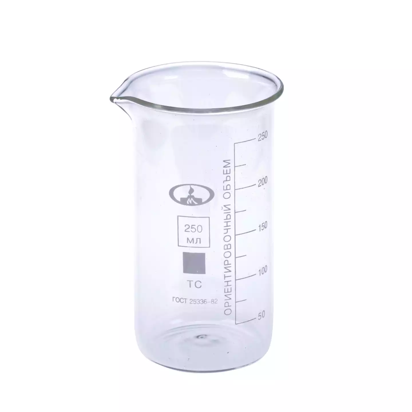 Стакан В-1-250 высокий, с делениями и носиком