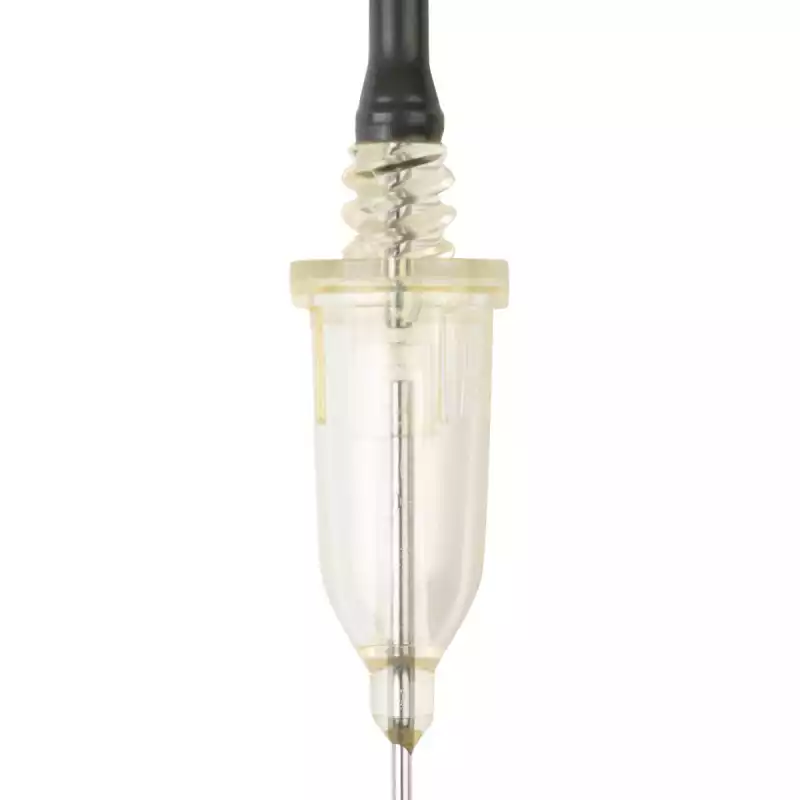 Игла 2-сторонняя 21G*1, 1/2, 0,8*38мм, цвет зелёный, с визуальной камерой