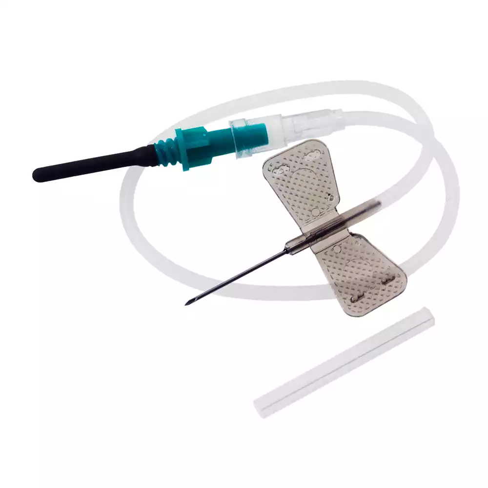 Игла - бабочка с луер-адаптером 22Gх3/4, диаметр 0,70*19мм, длина катетера 19см, стерильная черная