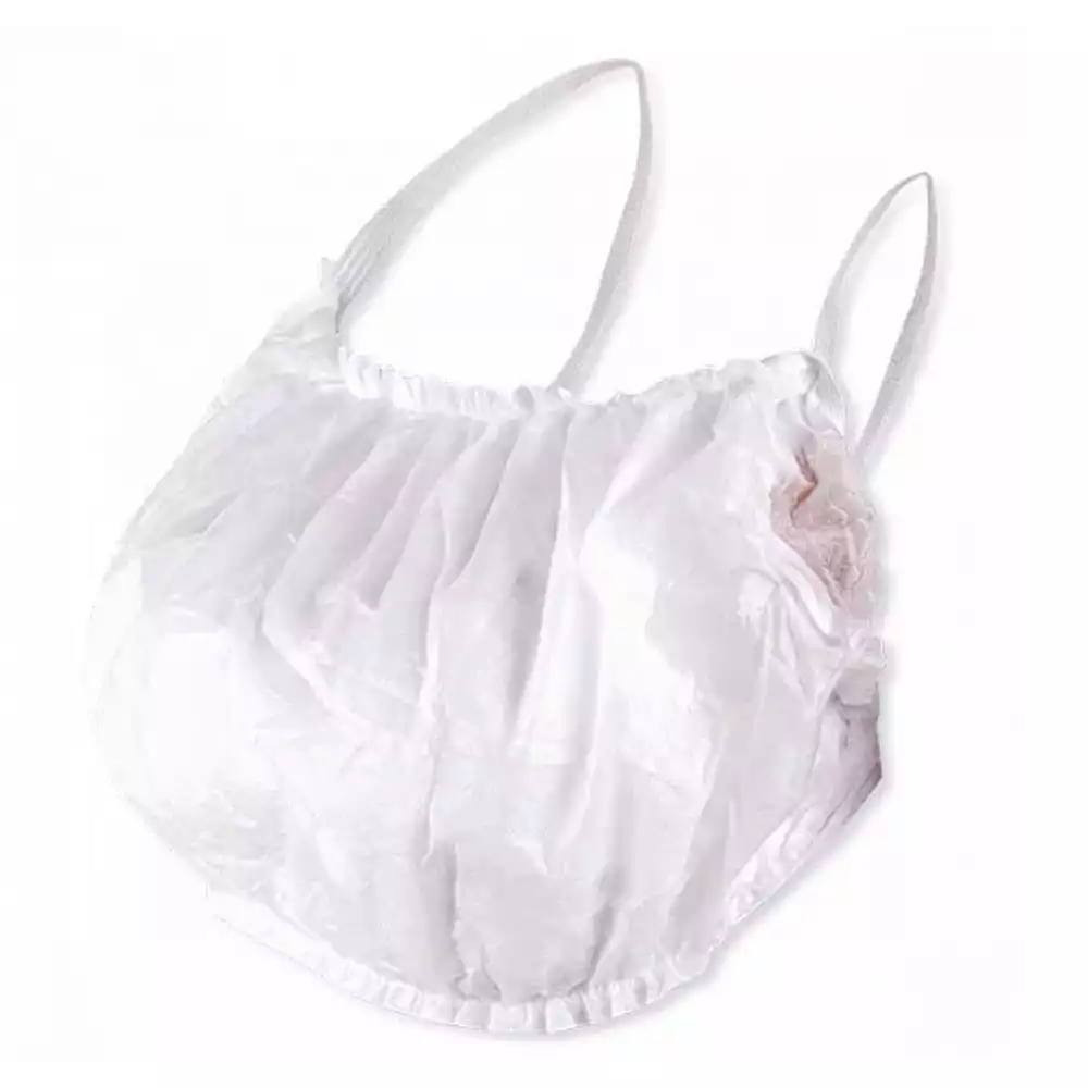 Бюстье с открытой спинкой, спанбонд 25г/м2, цвет белый