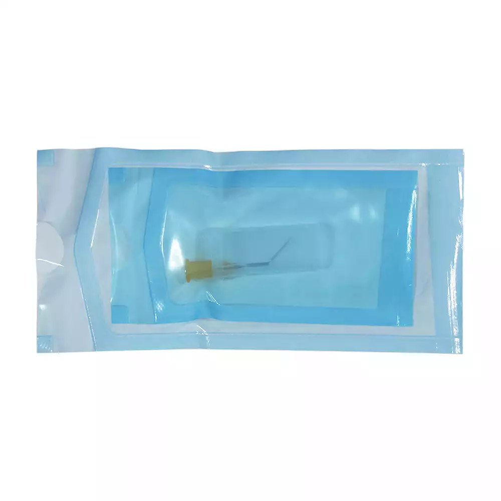 Канюля (игла) для гидродиссекции слезных путей изогнутая 25G, диаметр 0,5мм, длина 35мм, адаптер Луер