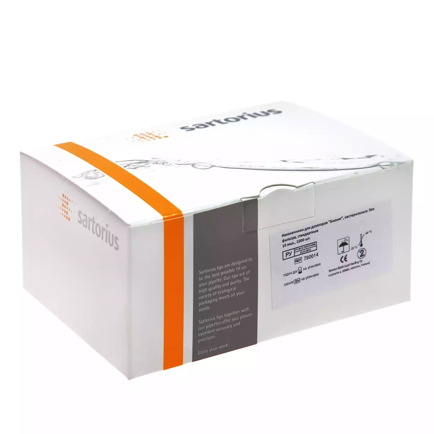 Наконечник полимерный одноразовый для дозаторов Биохит, объем 10 мкл, упаковка 1000шт