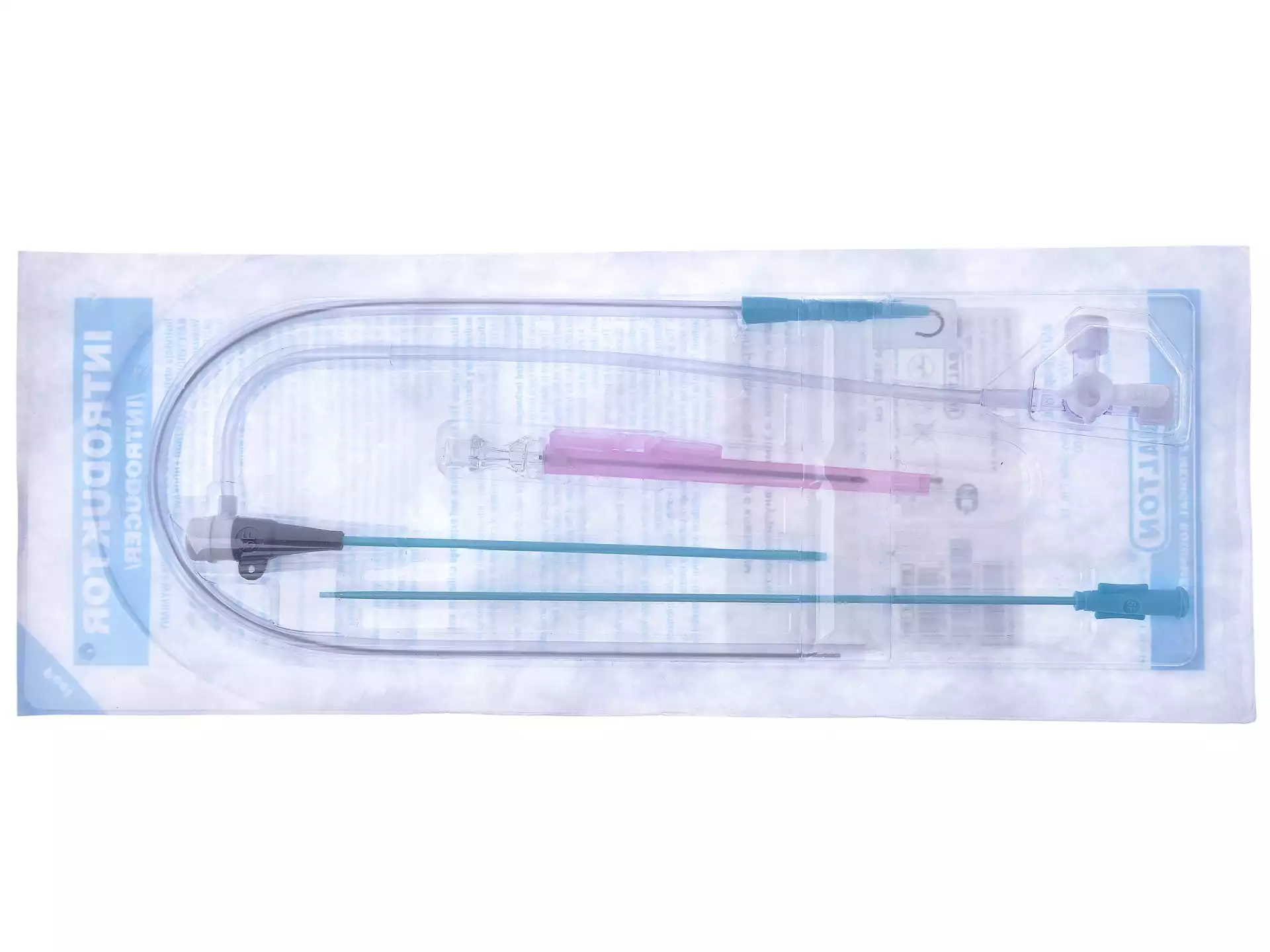 Катетеры Интродьюсер 6F (INT6F), с принадлежностями, игла 18G - 70мм, цвет зеленый