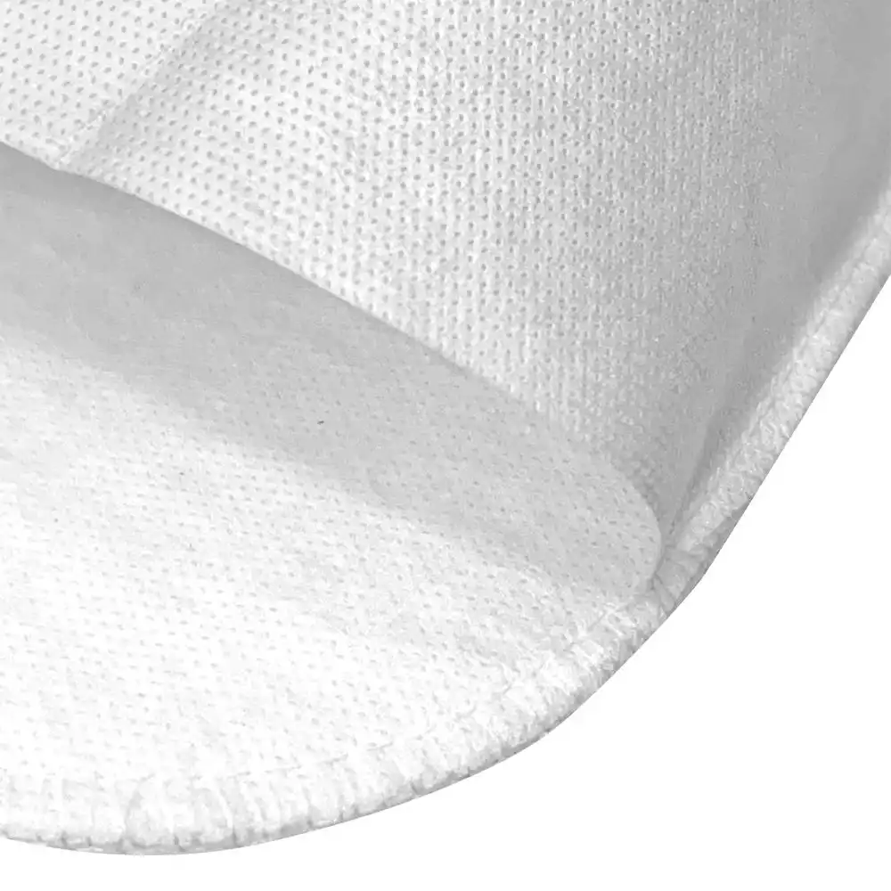 Тапочки одноразовые "Стандарт", с открытым мысом, на жесткой подошве, толщина 5мм, верх - спанбонд, цвет белый, размер 37-42