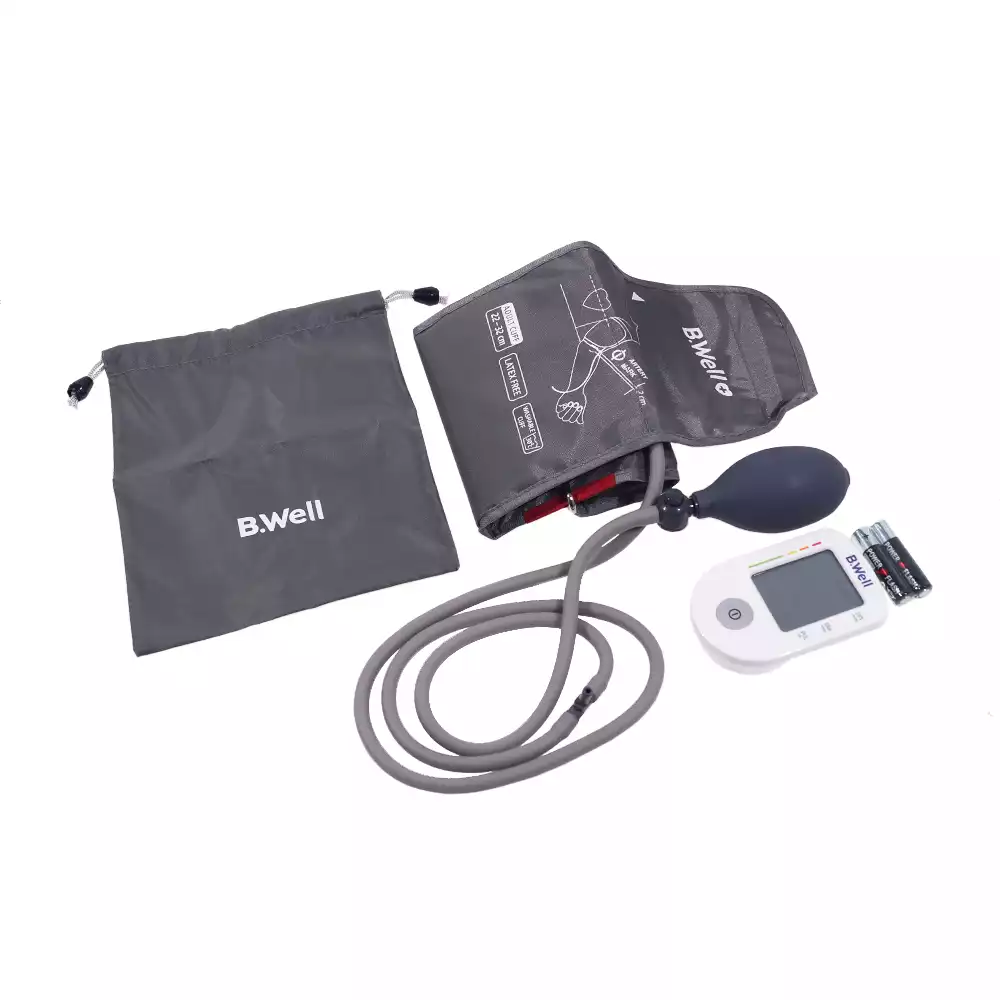 Тонометр B.Well PRO-30, полуавтомат, 1 кнопка, манжета 22-32 см, диагностика аритмии