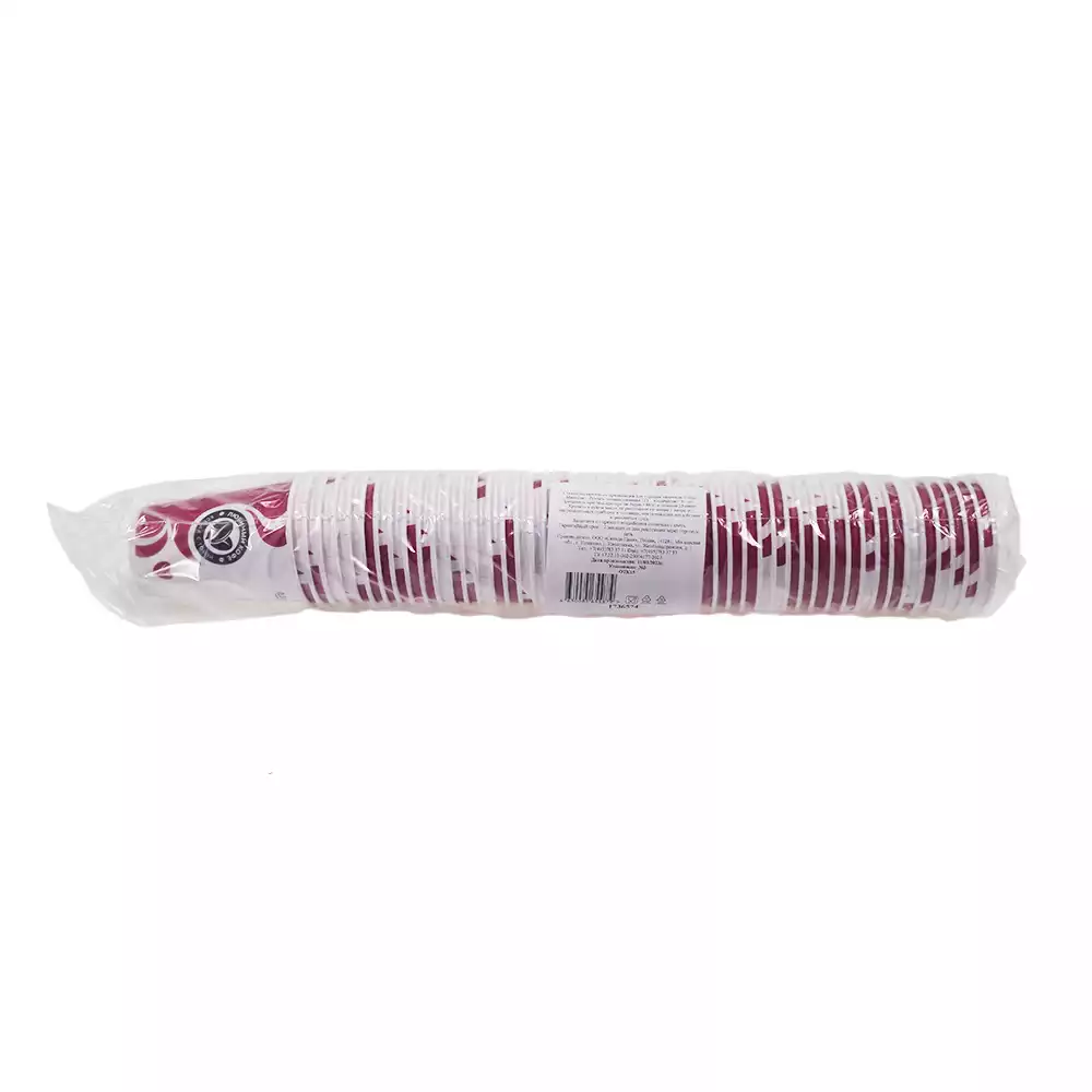 Стакан одноразовый Лайма 0,3 л, бумажный для холодного/горячего