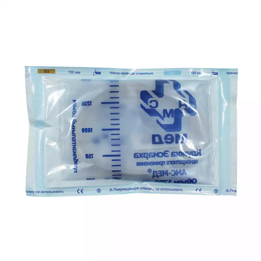 Кружка Эсмарха полимерная, объем 1,75л, одноразовая, стерильная