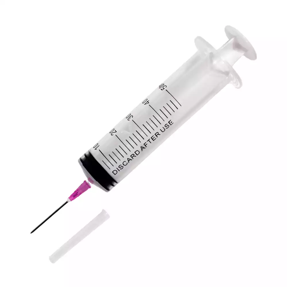 Шприц 50,0 мл, 3-х компонентный, игла 18G*1 1/2 (1,2х38мм) Луер-Слип, стерильный