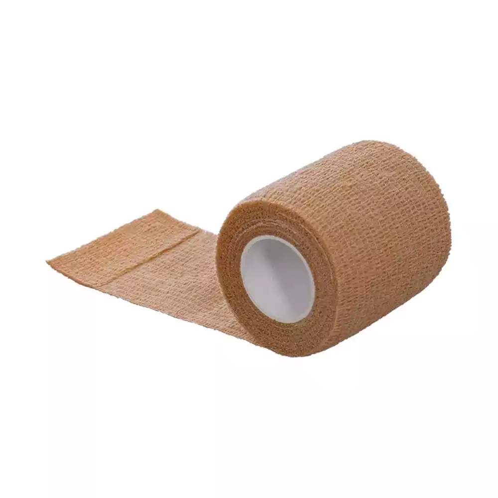Бинт эластичный медицинский спортивный Самофикс когезивный, размер 4м*6см, инд.упаковка, цвет коричневый