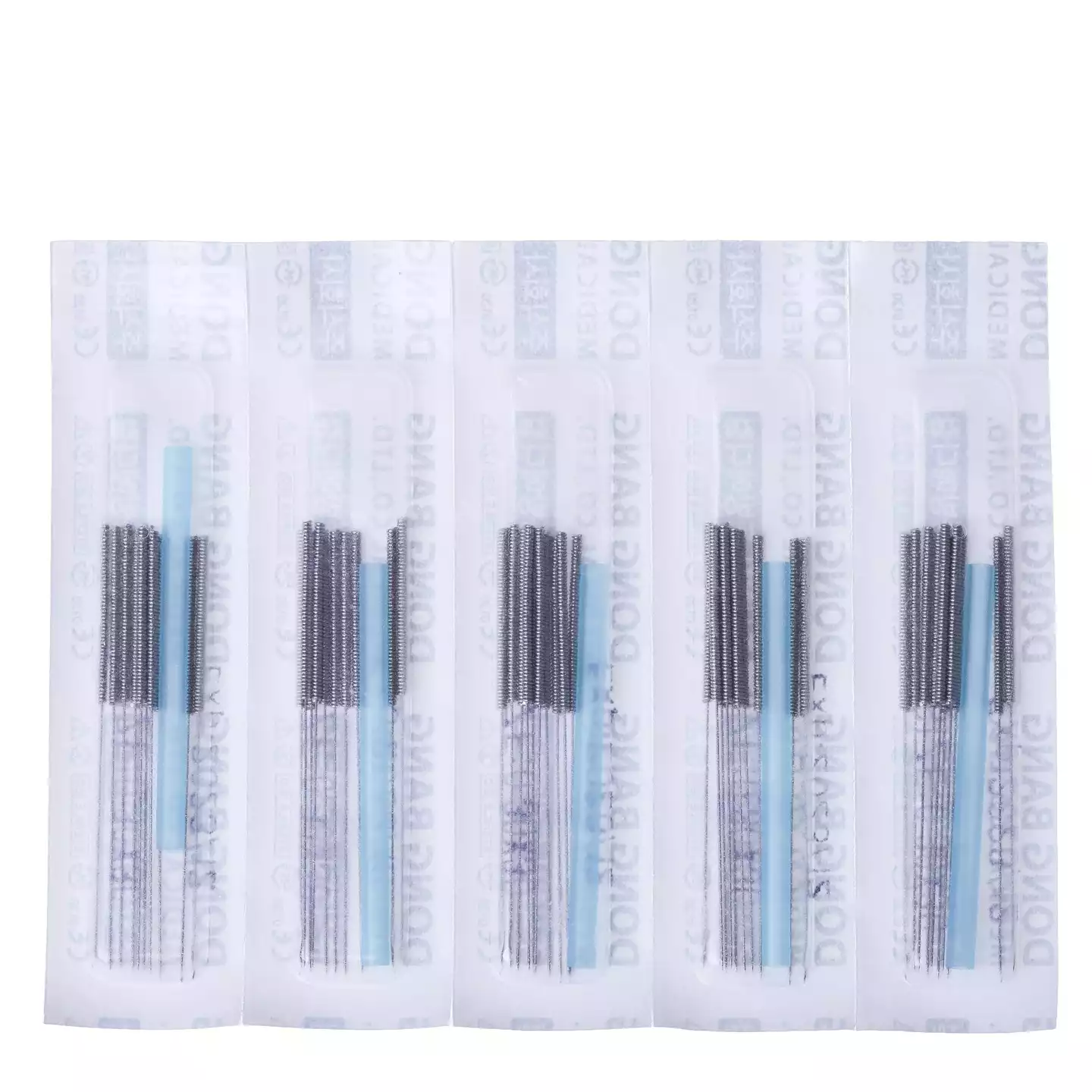 Игла акупунктурная стальная DB106, размер 0,30х30мм, с направителем и классической стальной пружинчатой рукояткой, 10шт - стерильный блистер, упаковка 1000шт