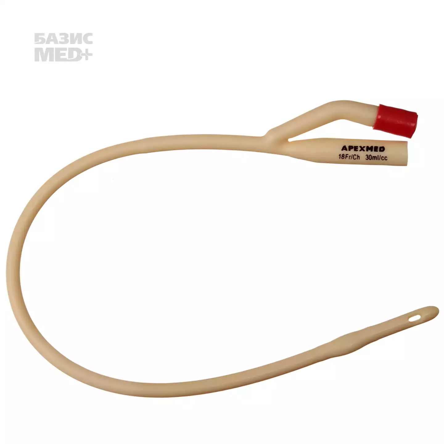 Катетер Фолея латексный с сил.покрытием 2-х ходовой СН-18, диаметр 4,5/6,0мм, объем баллона до 5-15мл, длина 400мм, цвет красный, стерильный, упаковка 10шт