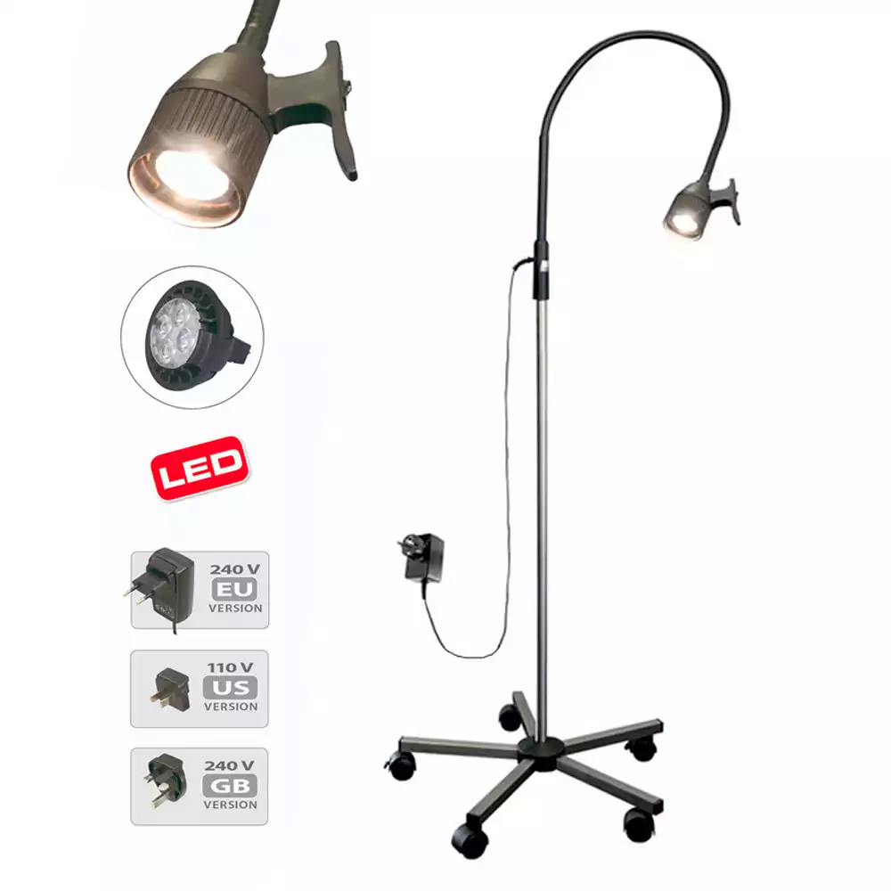 Светильник медицинский передвижной Masterlight LED (источник света - светодиоды, освещенность - 7500 Люкс, цветовая температура - 3000 К, рабочее поле - 100 мм)