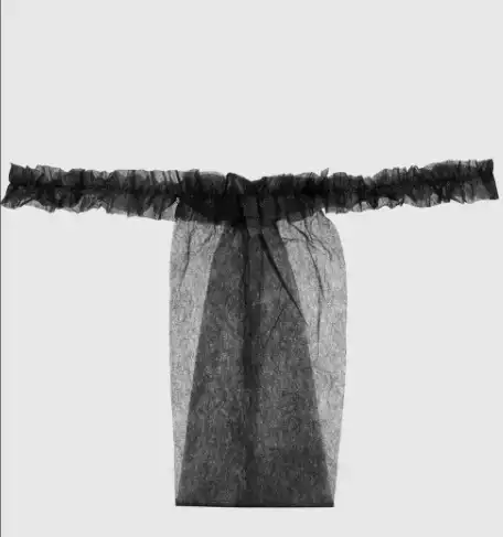 Трусики для эпиляции женские модель Рюши СМС-комфорт, черные