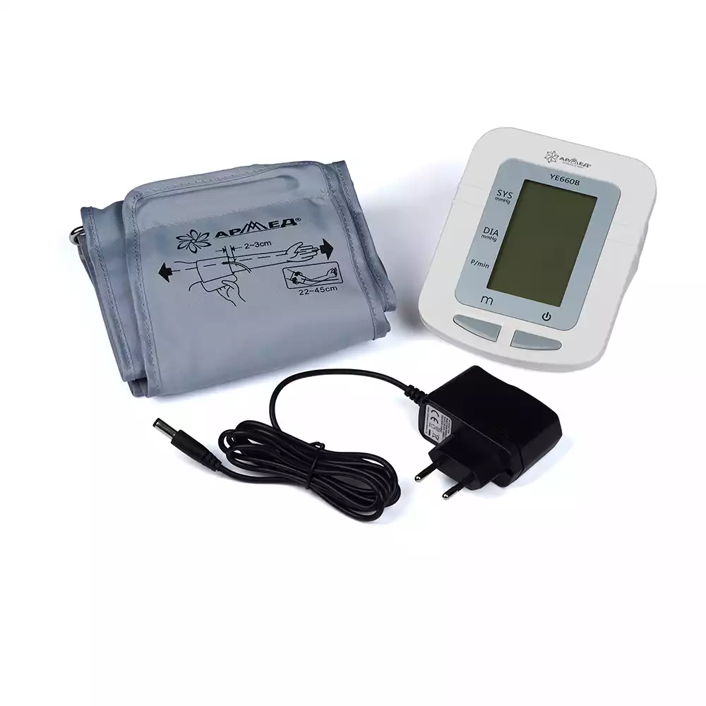 Тонометр Armed YE-660В электронный, с адаптером и речевым выходом, с поверкой