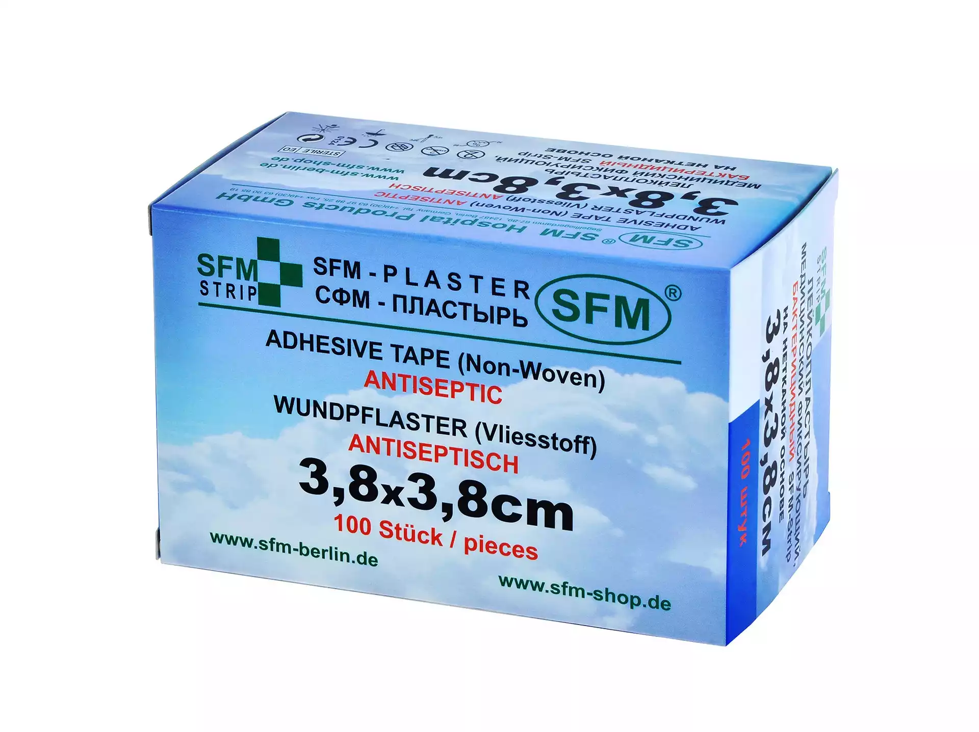 Лейкопластырь Striр бактерицидный, размер 3,8см*3,8см, индивидуальная упаковка