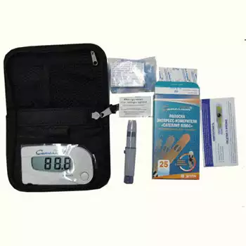 Глюкометр "Элта-Сателлит Плюс" с принадлежностями