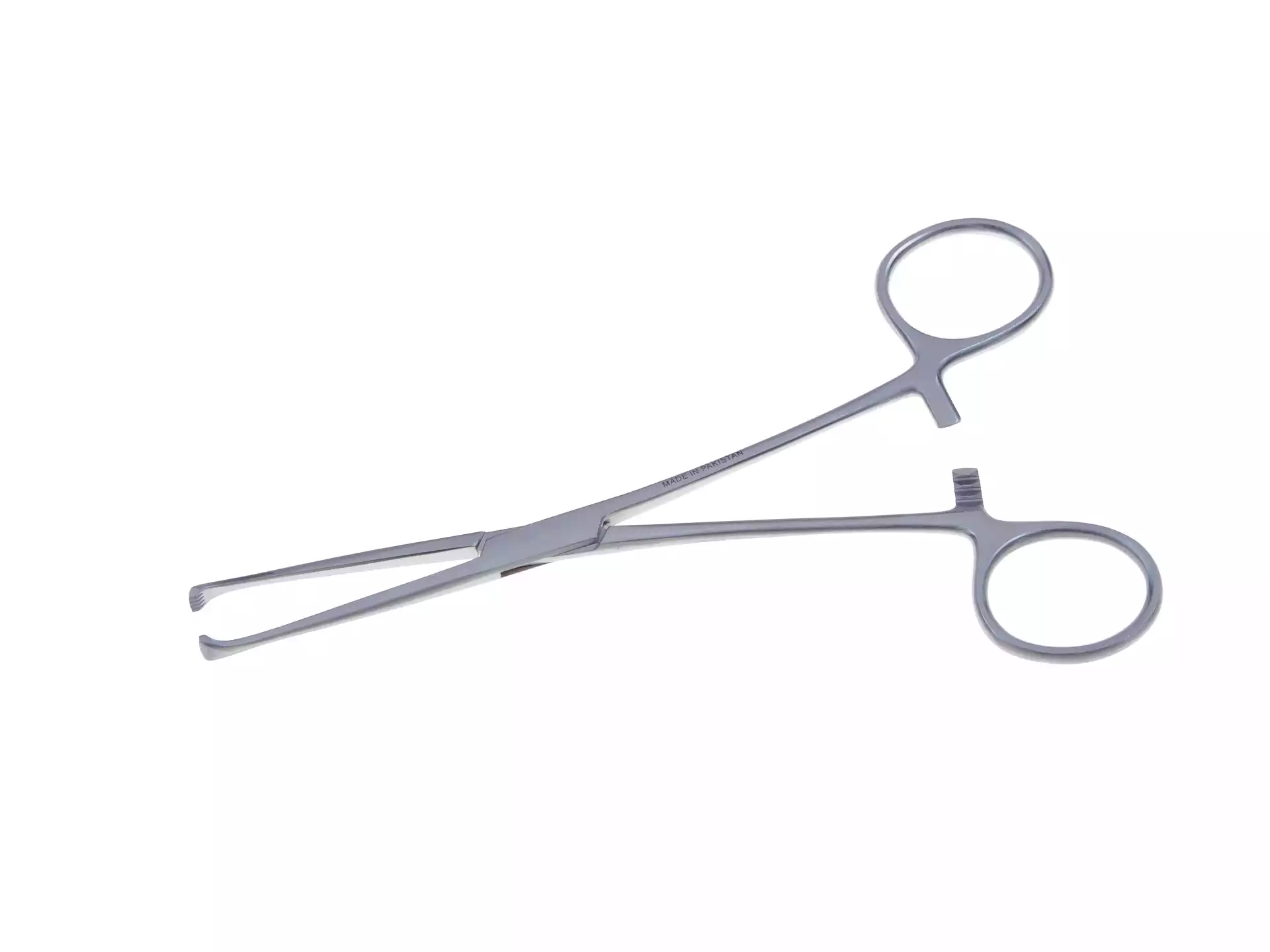 Зажим (З-24) для захватывания кишечной стенки, длина 152мм, длина рабочей части 60мм, многоразовый